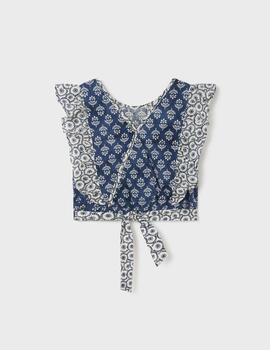 Blusa Mayoal Estampada Blue Para Chica