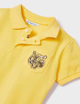 Polo Mayoral Tigre Amarillo Para Niño