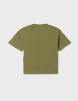 Camiseta Mayoral Basica Verde Para Chico