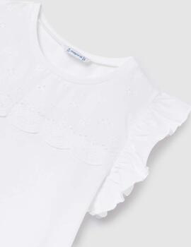 Camiseta Tirantes Peforada Blanco Para Chica