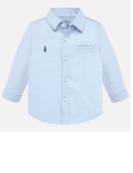 Camisa Mayoral M/l Globo Azul Bebe