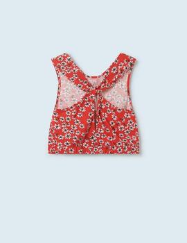 Camiseta Mayoral Tirantes Rojo Para Chica