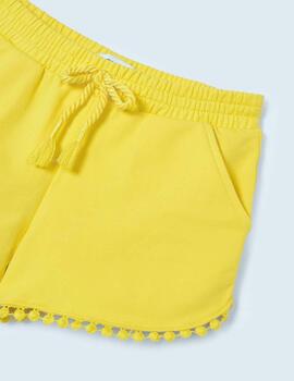 Short Mayoral Básico Amarillo Para Niña