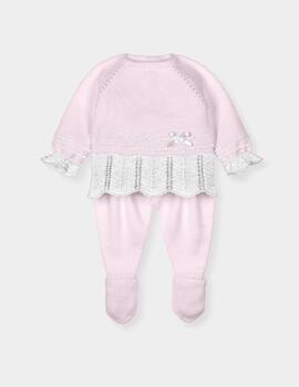  Traje Mac Ilusión 2 Piezas Bliss HELENIUM Rosa Bebé