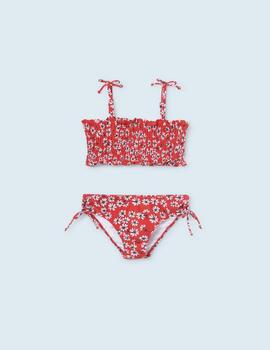 Bikini Mayoral Nido Abeja Rojo Para Chica