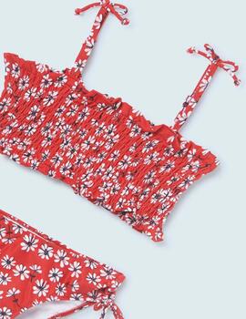 Bikini Mayoral Nido Abeja Rojo Para Chica