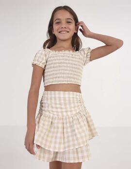 Falda Mayoral Vichi Beige Para Chica