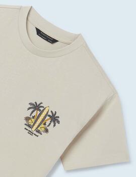Camiseta Mayoral M/C Tablas Crema Para Chico