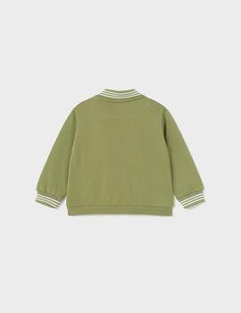Chaqueta Mayoral Canguro Cuello Mao Verde Para Bebe