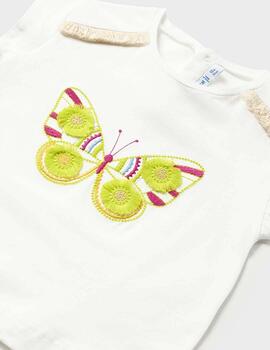Camiseta Mayoral m/c Mariposa Para Bebè