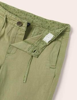 Pantalón Mayoral Lino Largo Verde Para Niño