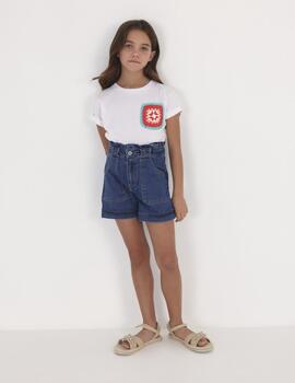 Camiseta Mayoral Crochet Blanca Para Chica