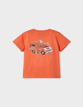 Camiseta Mayoral Skate Naranja Para Niño