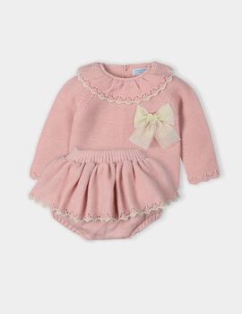 Conj.Mac-Ilusión Carrousel Rosa Para Bebé