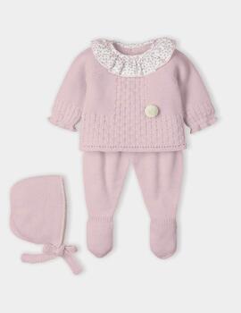 Conj Mac-Ilusión Delicadeza Rosa Para Bebé