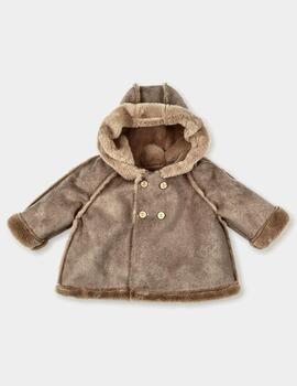 Chaquetòn Mac-Ilusiòn Ante Pelo Nuez Para Bebè