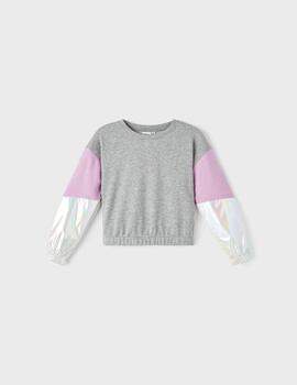 Sudadera Name it Flinaja Gris Para NIña