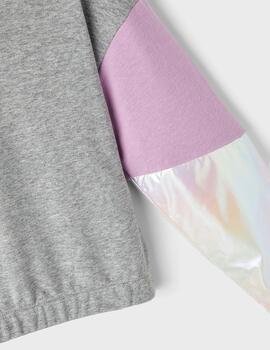 Sudadera Name it Flinaja Gris Para NIña