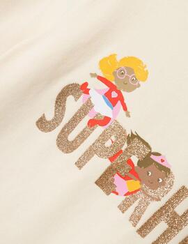 Camiseta Name it Super Heroe Crudo Para Niña