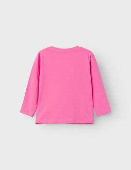Camiseta Name it Heroína Rosa Para Niña