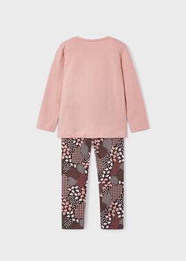 Conj.Mayoral Camiseta Legging Niña Rosa