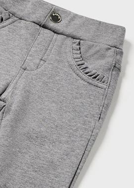 Pantalón Mayoral Felpa Gris Para Bebe