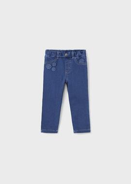 Pantalon Mayoral Largo Denim Medio Para Bebe Niña