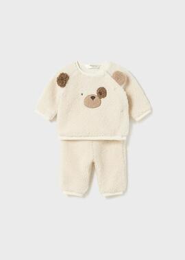 Conj. Mayoaral Pantalon Borequillo Crudo Para Bebè