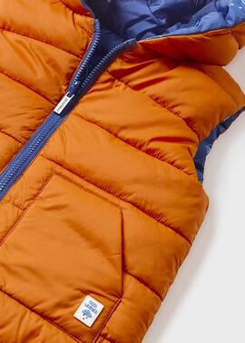 Chaleco Mayoral Reversible Naranja Para Bebé