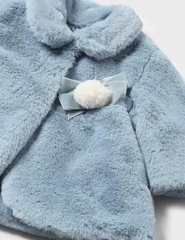 Chaquetón Mayoral Pelo Azul Para Bebé