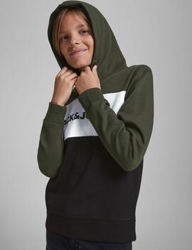 Sudadera Jack Logo Verde Para Niño