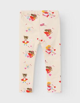 Legging Name it Heroinas Beige Para Niña