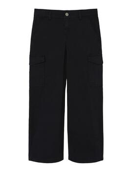 Pantalon Name it Cargo Negro Para Chica