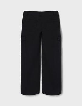 Pantalon Name it Cargo Negro Para Chica