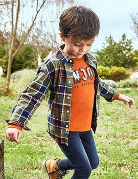 Camisa Mayoral Cuadros Verde Para Niño