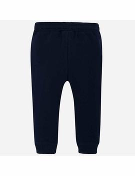 Pantalon Mayoral Felpa Basico Marino  Puños Niños