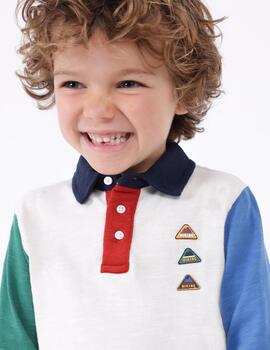 Polo Mayoral M/L Flame Multicolor Para Niño