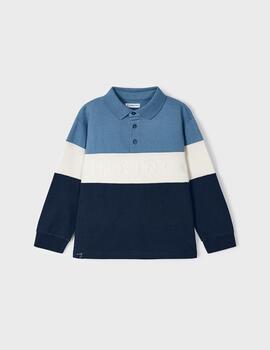 Polo Mayoral Bloque Azul Para Niño