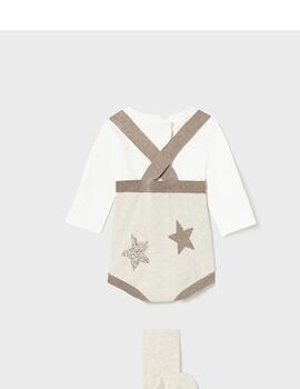 Conj.Mayoral Petro Estrellas Beige Para Bebé