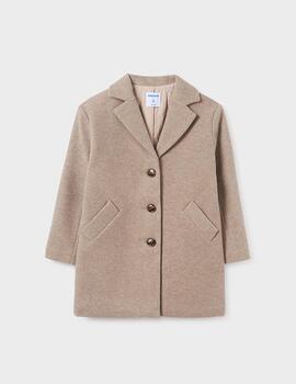 Abrigo Mayoral Paño Beige Para Niña