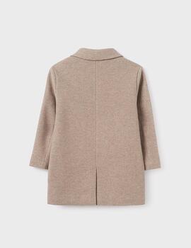 Abrigo Mayoral Paño Beige Para Niña