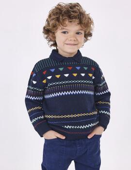 Jersey Mayoral Dibujado Marino Para Niño