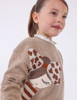 Jersey Mayoral Brillo Camel Para Niña