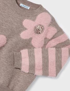 Jersey Mayoral Corazón Camel Para Niña