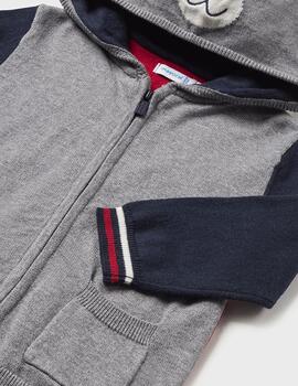 Chaqueta Mayoral Oso GRis Para Bebé Niño