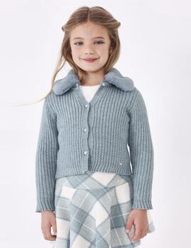 Chaqueta Mayoral Canelé Azul Para Niña