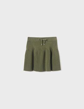 Falda Mayoral Tricot Verde Para Niña