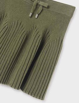 Falda Mayoral Tricot Verde Para Niña