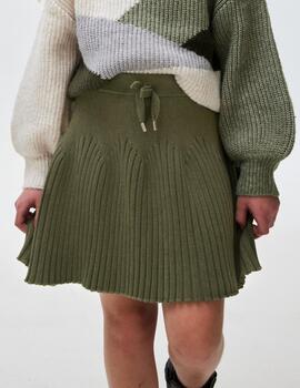 Falda Mayoral Tricot Verde Para Niña