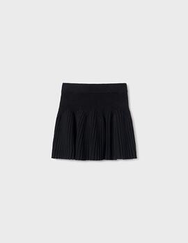 Falda Mayoral Tricot Negro Para Niña